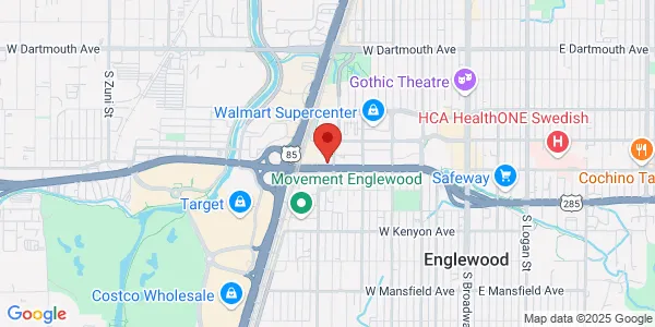 Map of 901 W Hampden Ave Ste 103 Englewood, CO 80110
