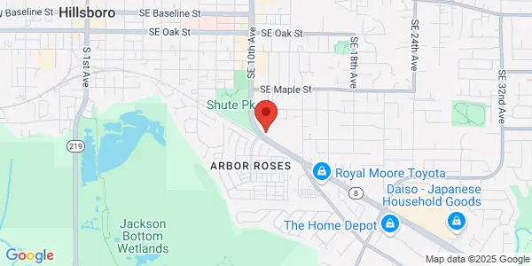 Map of 1071 SE Tualatin Valley Hwy Hillsboro, OR 97123