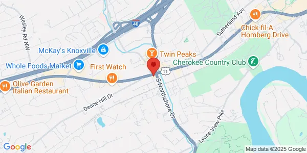 Map of 6108 Kingston Pike Knoxville, TN 37919