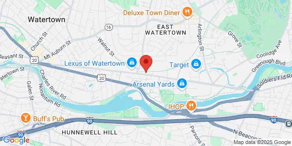 Map of 376 Arsenal St Watertown, MA 02472