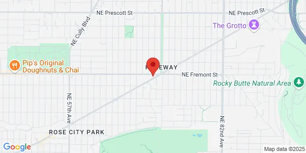 Map of 7033 NE Sandy Blvd Portland, OR 97213