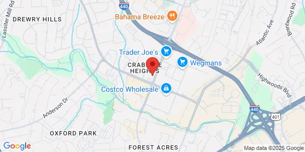 Map of 2913 Wake Forest Rd Raleigh, NC 27609