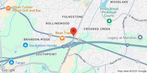 Map of 6400 Fayetteville Rd Durham, NC 27713