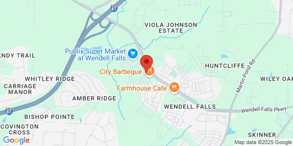 Map of 2200 Treelight Way Wendell, NC 27591