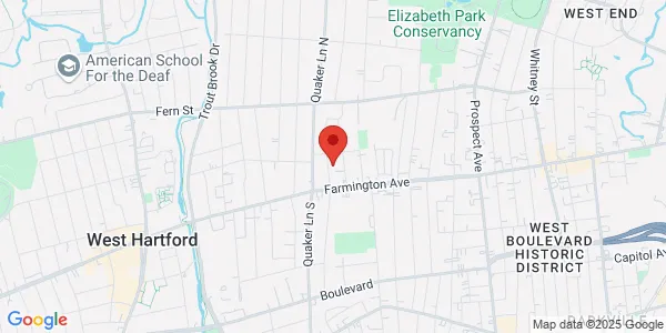 Map of 1030 Blvd West Hartford, CT 06119