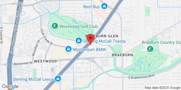 Map of 9301 SW Frwy Ste 400 Houston, TX 77074