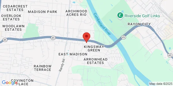Map of 1037 E Old Hickory Blvd Madison, TN 37115