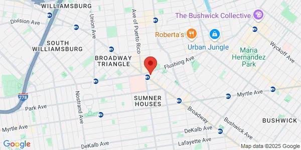 Map of 16 Sumner Pl Brooklyn, NY 11206