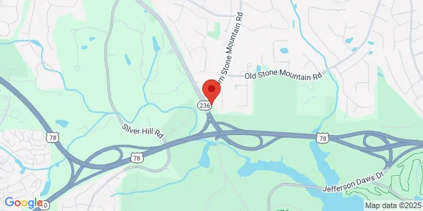 Map of 1543 Lilburn Stone Mountain Rd Stone Mountain, GA 30087