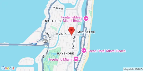 Map of 400 Arthur Godfrey Rd Ste 104 Miami Beach, FL 33140