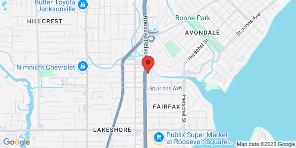 Map of 4171 Roosevelt Blvd Jacksonville, FL 32210