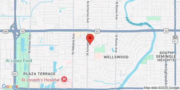 Map of 5107 N Armenia Ave Bldg B Tampa, FL 33603