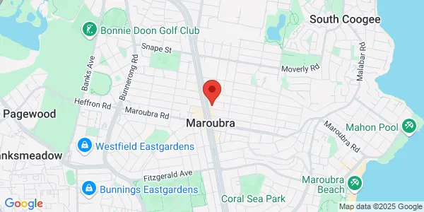 Map of 116A Boyce Rd Maroubra New South Wales 2035 Australia