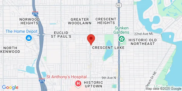 Map of 1811 9th St N Saint Petersburg, FL 33704