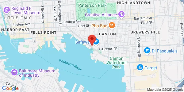 Map of 2500 Boston St Ste 3 Baltimore, MD 21224