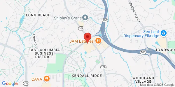 Map of 8205 Snowden River Pkwy Columbia, MD 21045