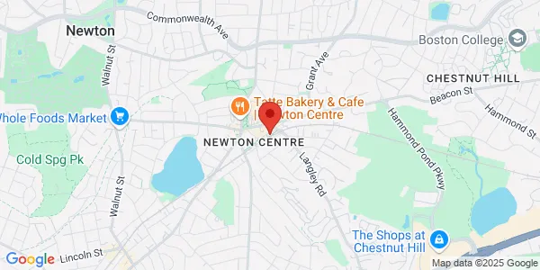 Map of 50 Union St Newton, MA 02459