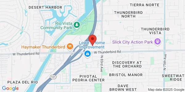 Map of 8422 W Thunderbird Rd Ste 103 Peoria, AZ 85381