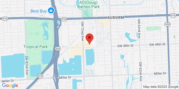 Map of 7100 SW 47th St Miami, FL 33155