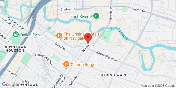 Map of 403 N York St Houston, TX 77003