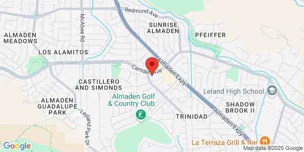 Map of 6475 Camden Ave Ste 105 San Jose, CA 95120