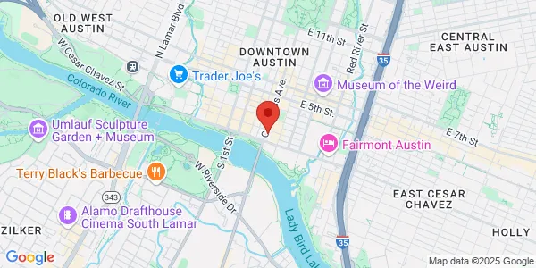 Map of 111 Congress Ave Ste 500 Austin, TX 78701