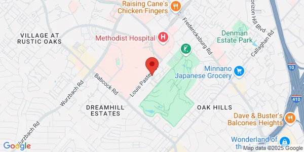 Map of 7400 Louis Pasteur Dr Ste 106 San Antonio, TX 78229