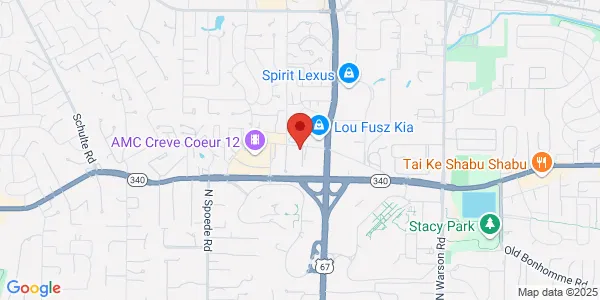 Map of 989 Gardenview Office Pkwy Creve Coeur, MO 63141