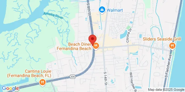 Map of 1987 S 8th St Fernandina Beach, FL 32034