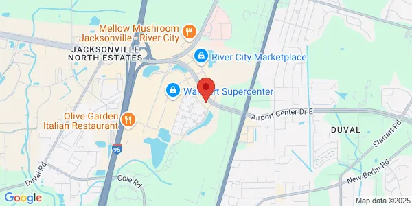 Map of 510 Airport Center Dr Suites 108-110 Ste 108- 110 Jacksonville, FL 32218
