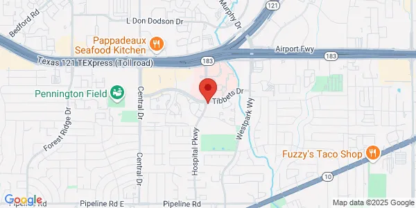 Map of 2600 Tibbetts Dr Ste C Bedford, TX 76022