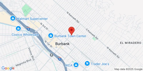 Map of 500 E Olive Ave Ste 103 Burbank, CA 91501