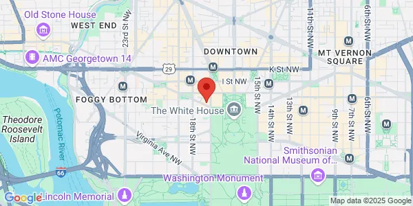 Map of 1701 Pennsylvania Ave NW Washington, DC 20006