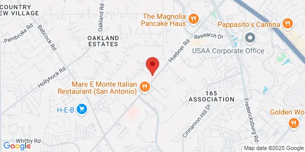 Map of 9627 Huebner Rd San Antonio, TX 78240