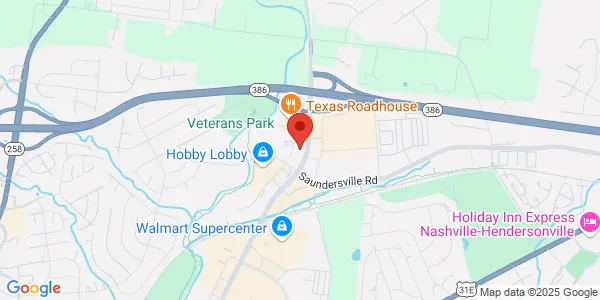 Map of 291 Indian Lake Blvd Hendersonville, TN 37075