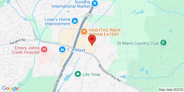 Map of 3921 Johns Creek Ct Ste B Suwanee, GA 30024