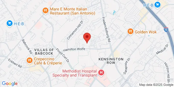 Map of 8627 Cinnamon Creek Dr Bldg 2 San Antonio, TX 78240