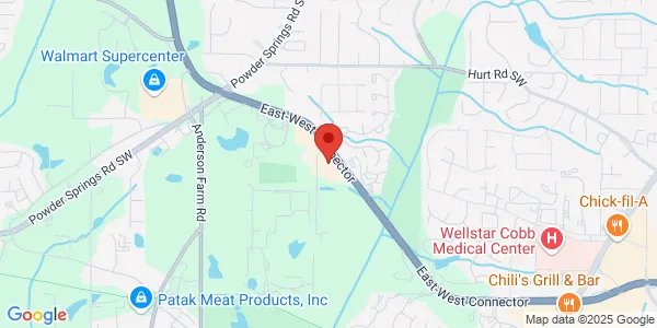 Map of 2615 East-West Connector SW Ste 122 Austell, GA 30106