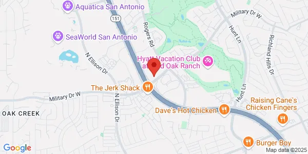 Map of 10131 Military Dr W Ste 101 San Antonio, TX 78251
