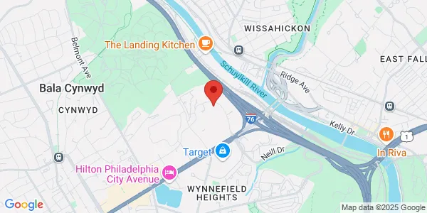 Map of 100 North Presidential Blvd Fl 3, Ste 301 Bala Cynwyd, PA 19004