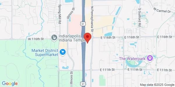 Map of 11595 N Meridian St Ste 400 Carmel, IN 46032