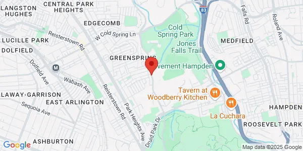 Map of 3901 Greenspring Ave Baltimore, MD 21211