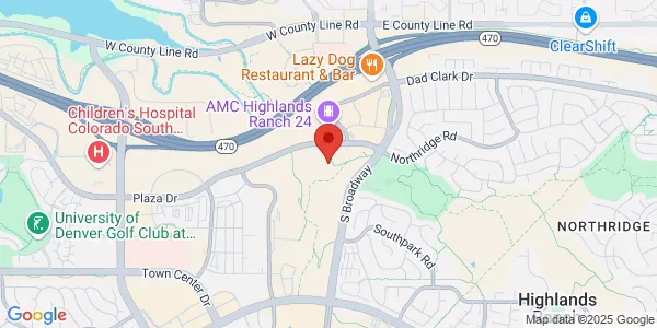 Map of 300 Plaza Dr Ste 275 Highlands Ranch, CO 80129