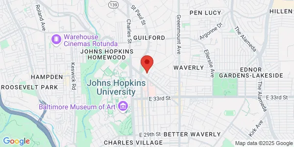 Map of 3506 N Calvert St Ste 110 Baltimore, MD 21218