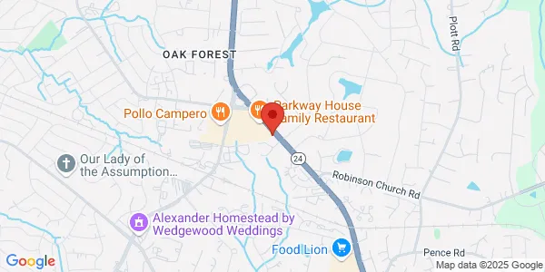 Map of 6010 E W T Harris Blvd Charlotte, NC 28215
