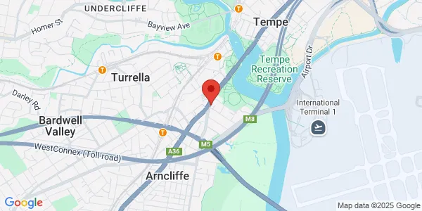 Map of 20 Princess Hwy Suite 2 Wolli Creek New South Wales 2205 Australia