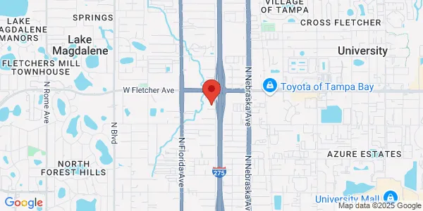 Map of 13336 North Central Ave Tampa, FL 33612