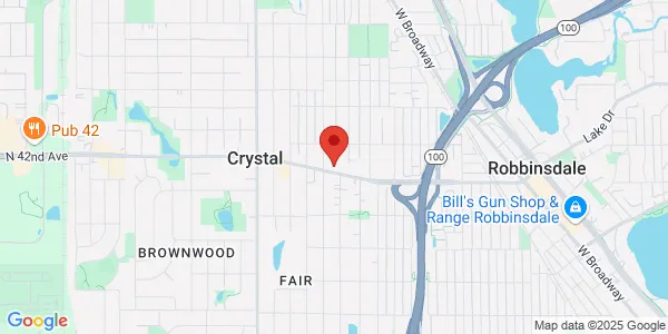 Map of 5810 42nd Ave N Robbinsdale, MN 55422
