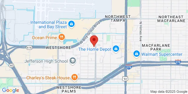 Map of 2002 N Lois Ave Ste 150 Tampa, FL 33607