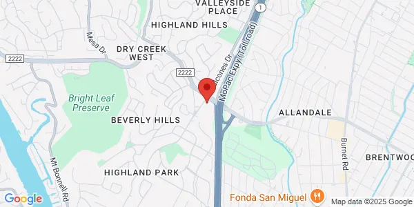 Map of 5523 Balcones Dr Ste 5523 B Austin, TX 78731